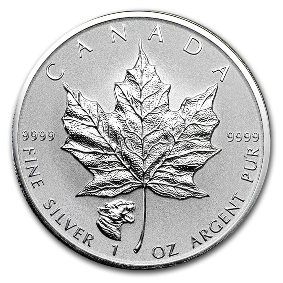 2017 Canada 1 oz Silver Maple Leaf Cougar Privy Reverse Proof 2017 Canada 1 oz Silver Maple Leaf Cougar Privy Reverse Proof